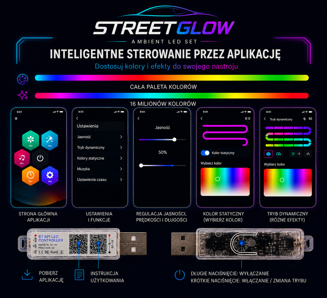 Zestaw Ambient LED StreetGLOW